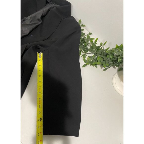 Jones Studio Womens Black Blazer Jacket 22W Button-Front Polyester Fully Lined - Picture 12 of 14